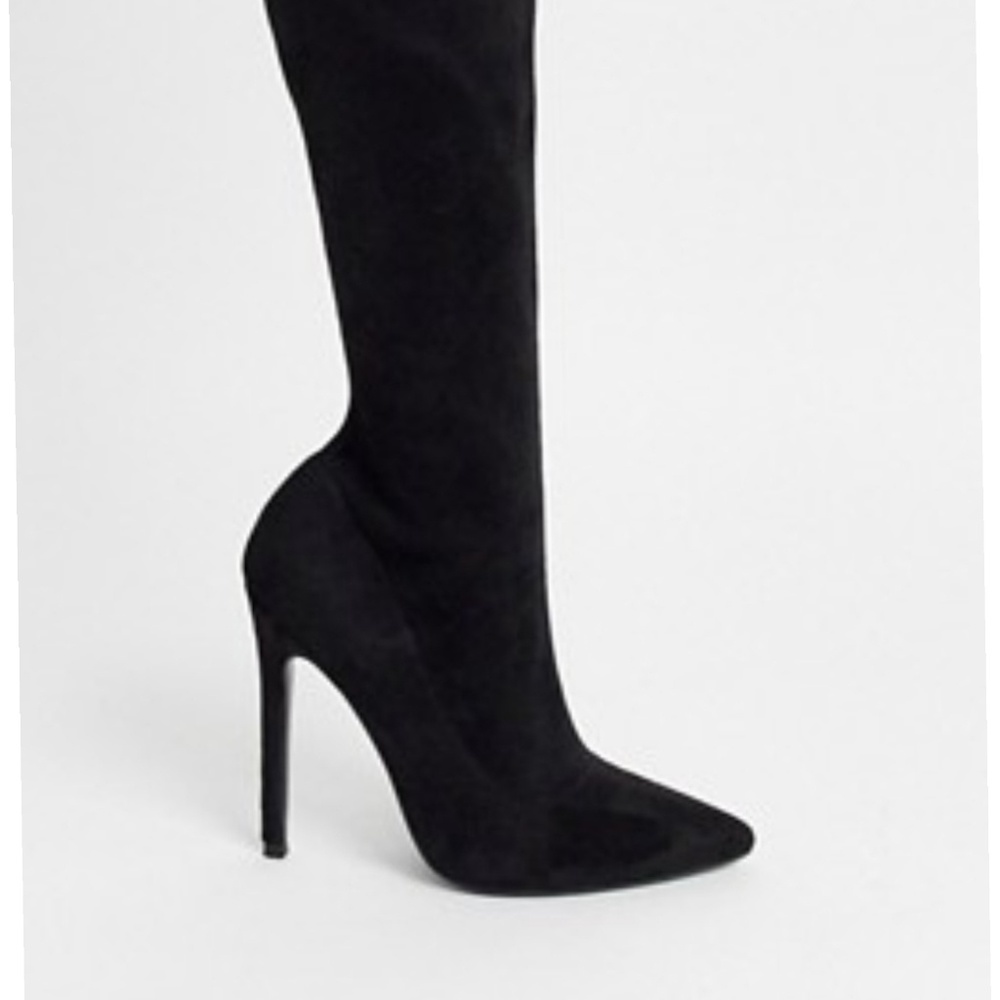 8.5, 10 Low Stock  Into It - Black boots over knee - Picture 7 of 10